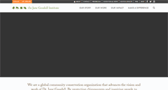 Desktop Screenshot of janegoodall.org